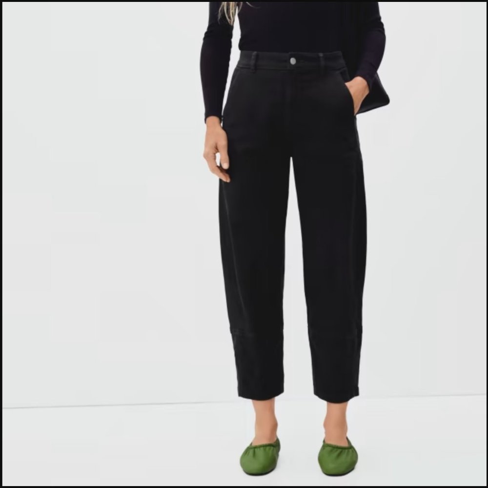 Everlane Utility Barrel Pant - Black - Size 12
